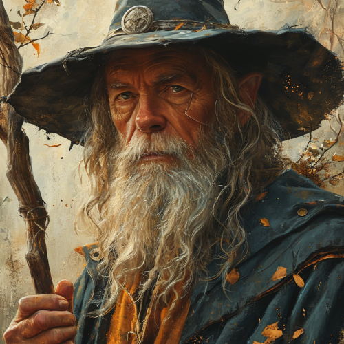 Vintage Gandalf Tarot Card Mystic