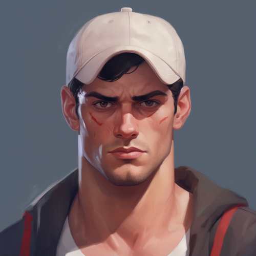 Gangster Andrew wearing baseball cap Gangster Andrew wearing baseball cap