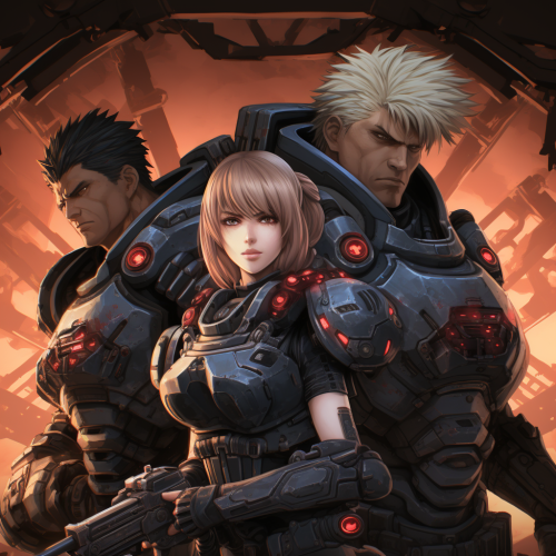Anime style Gears of War