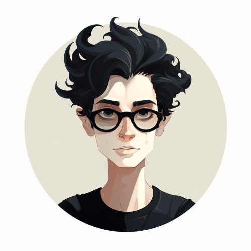 Genderless clipart character in vector style