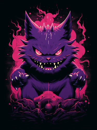 Gengar Pokemon Japanese Demon Dark Art