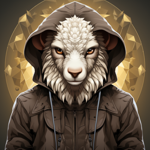 Sheep in Cute Wolf Hoodie