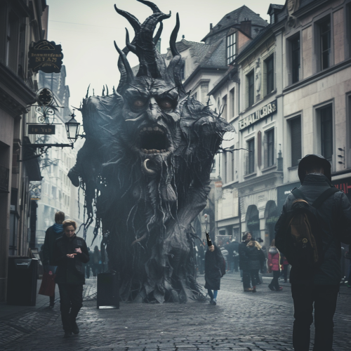 German monster demon ghost illustration