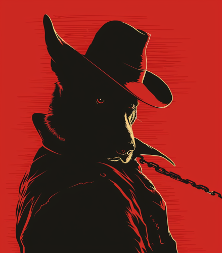 German Shepherd Mafia Gangster Dog