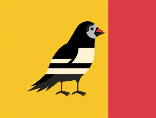 Flag of Germany with Golden Finch
