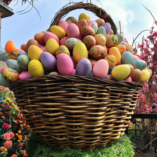 giant Easter basket full baskets giant Easter basket full baskets
