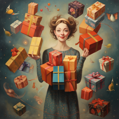 Gift-tology Stock Photo