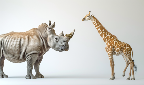 Rhinoceros Giraffe Hybrid Fantasy Animal