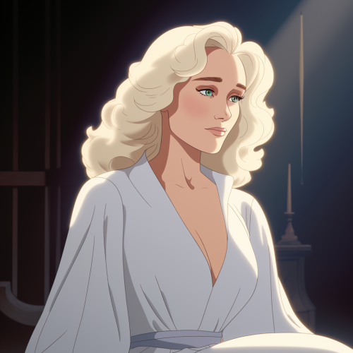 Glenn Close as Alex Forrest, blonde beauty