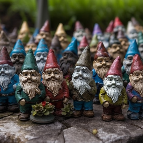 Gnomes getting ready for the competition