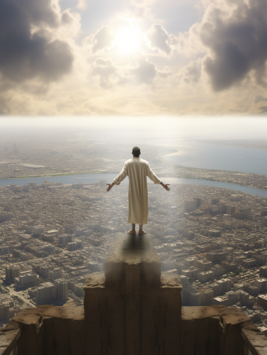 Magnificent view of God over Tel Aviv