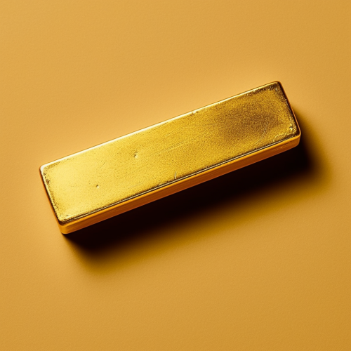 Close Up Gold Bar Shot