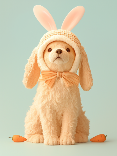 Labrador Retriever Easter Bunny Rabbit Labrador Retriever Easter Bunny Rabbit