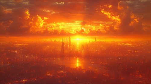 Beautiful golden sunshine city colors Beautiful golden sunshine city colors