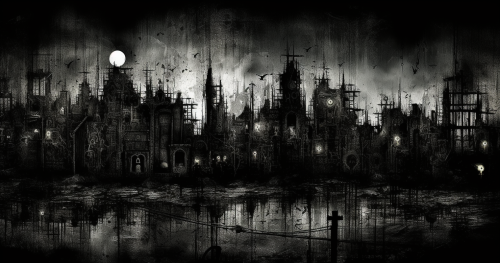 Gotham Town Cybergoth Expressionism Artwork  ?