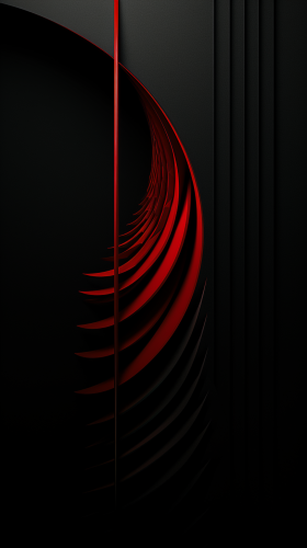 Red Gothic Image with Rotated Orientation