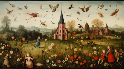 Children Playing in Meadows