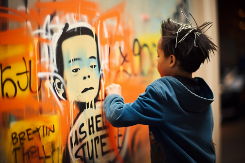 Graffiti art by Basquiat