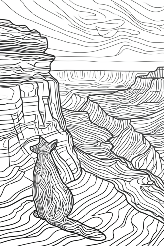 Mosaic Art Coloring Book Page