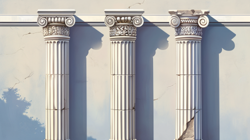 Greek Columns Types Illustration Greek Columns Types Illustration