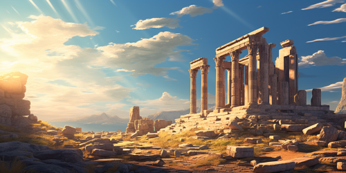 Ancient Greek Ruins Photo