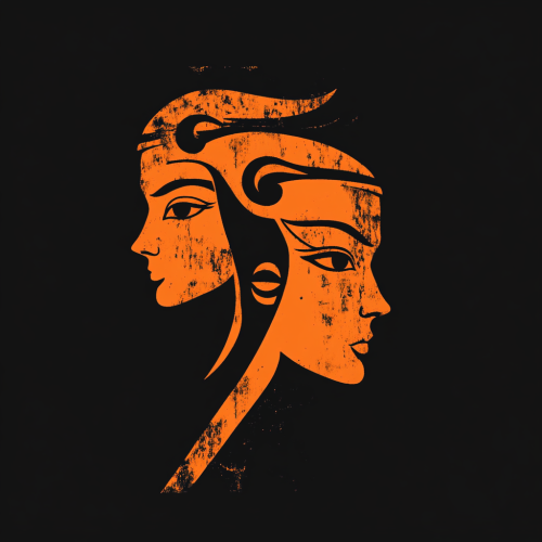 Three Greek Furies Heads Eyes