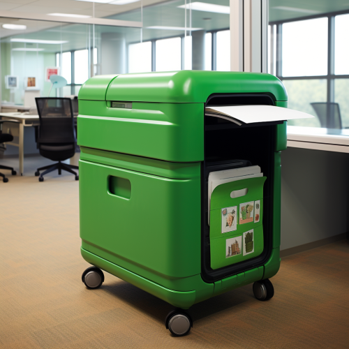 Mobile compactor system in green clean office