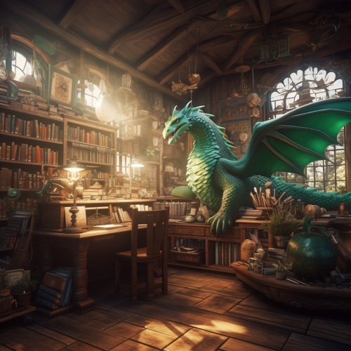 A mesmerizing view of the Green Dragon Bookshop