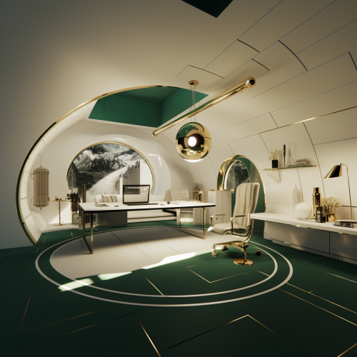 Beautiful 360 Degree Green and Gold Archiviz Beautiful 360 Degree Green and Gold Archiviz