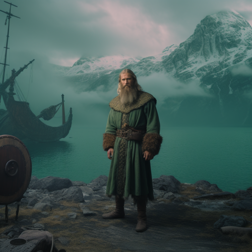 Green Screen Fjord Viking Background