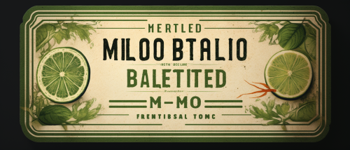 Grilled Mojito Beercocktail Text Label