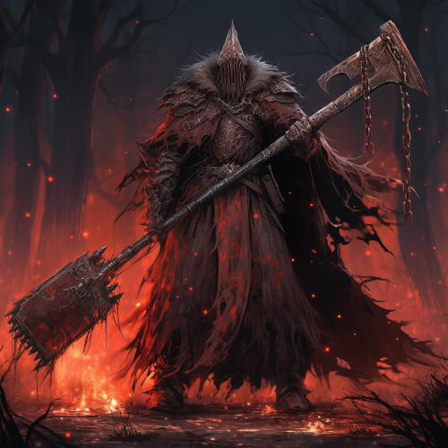 Ominous Brutal Executioner Anime Art