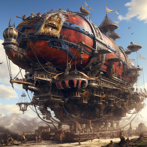 Magnificent Dwarven Battle Airship Image