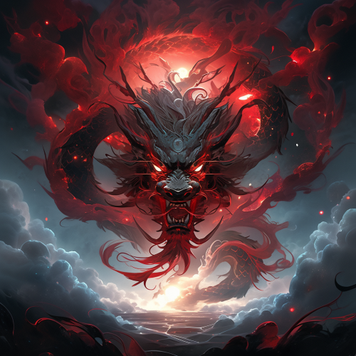 Grimdark Mystic Elder Solar Loong Anime Image