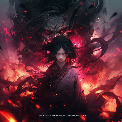 Beautiful girl possessed by a vengeful onryō  ?