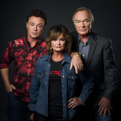 Eddie Bravo, Tucker Carlson, Bill O'Reilly, and Roseanne Barr in group photo