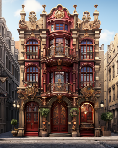 Supernatural Gryffindor Mansion Facade in Hogwarts