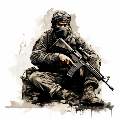 Illustration of a Guerilla Soldier
