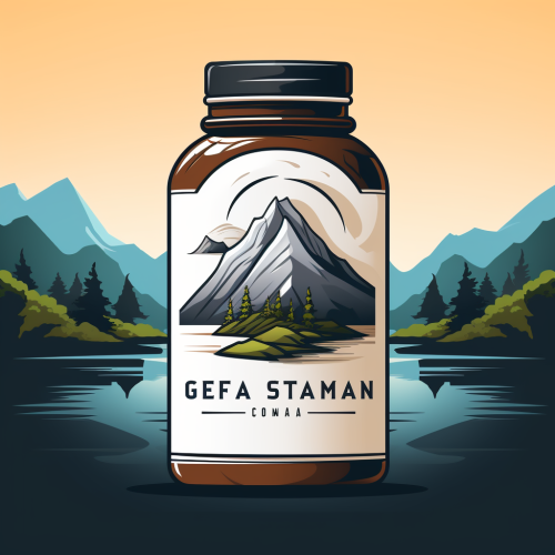 Fitness-focused gym supplement brand logo