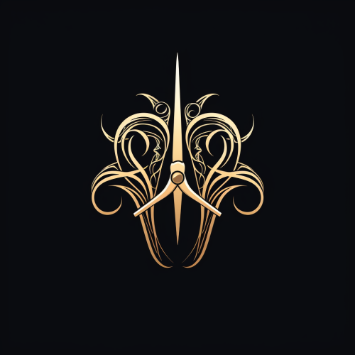 Hairdressing Scissors Logo Design