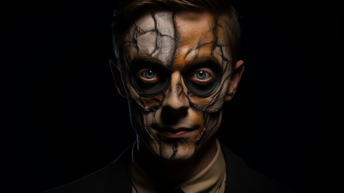 Portrait of a spooky face