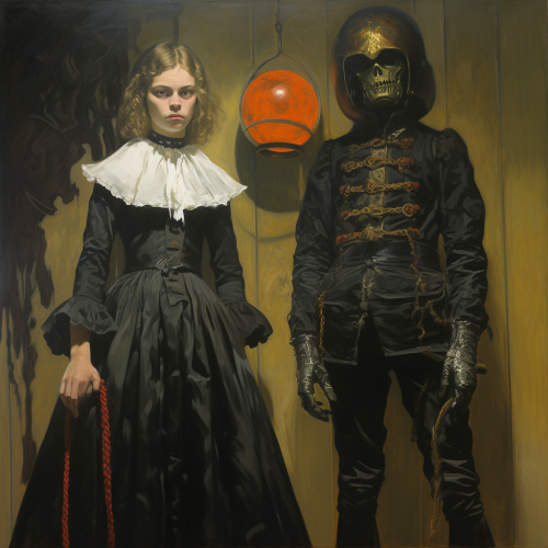 Dark fantasy lifeguards on Halloween