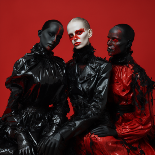 Zombie seance with Halloween fashion