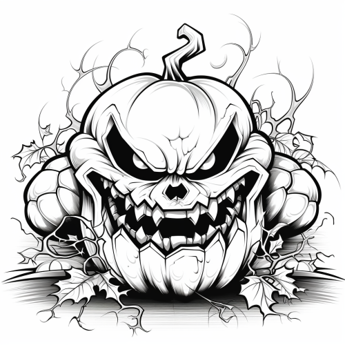 Halloween Jackolantern Character Illustration