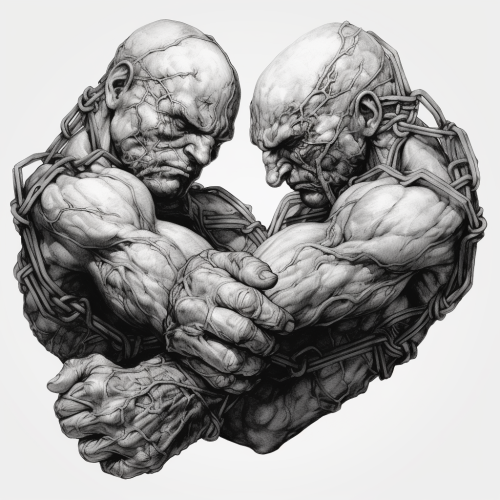 Dynamic metal album cover art