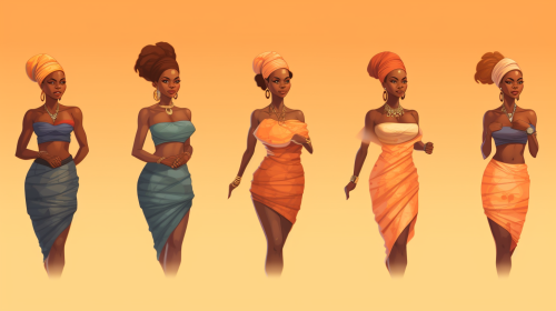 Happy African women's weight loss journey