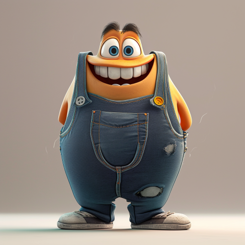 Happy jeans with big smile