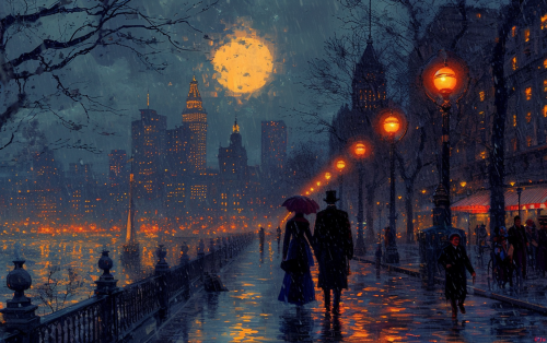 Harlem Roaring Twenties Etching Style