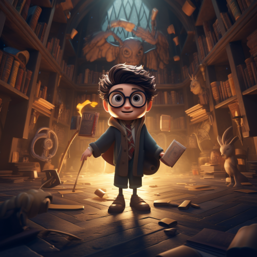 Harry Potter dancing the Tcha Tcha in Pixar style