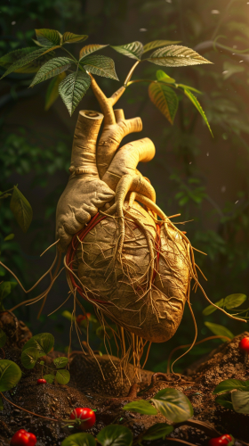 Panax Ginseng Healing Heart Image